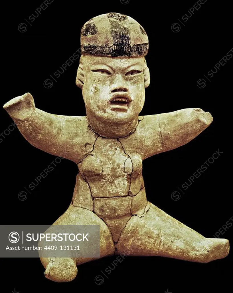 'Seated figure from Mexico'. Museum: Pensylvania University Museum, BUDAPEST, USA.