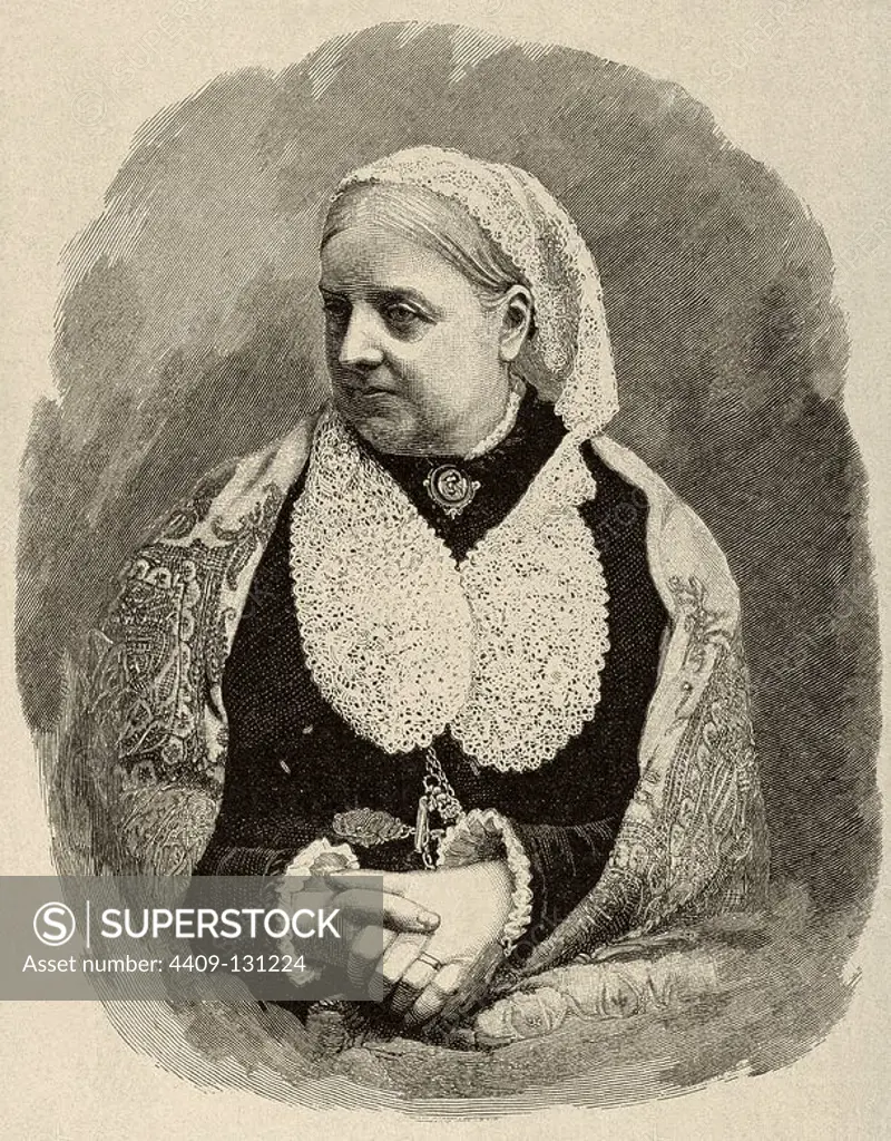 Dinah Craik (1826-1887). English novelist and poet. Engraving in The Iberian Illustration, 1888.