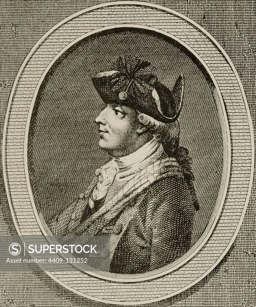 Henry Clinton (1730-1795). British military and politician. Engraving in American Revolution.