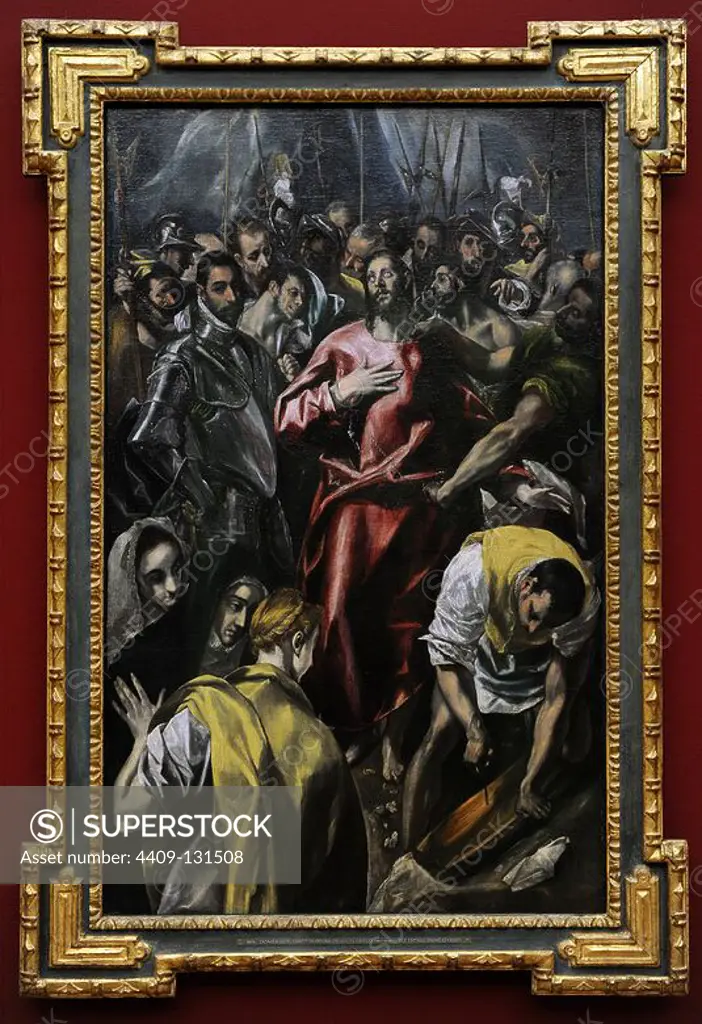 El Greco (Domenikos Theotokopoulos) (1541-1614). Spanish painter. The Disrobing of Christ, ca. 1606-1608. Alte Pinakothek. Munich. Germany.