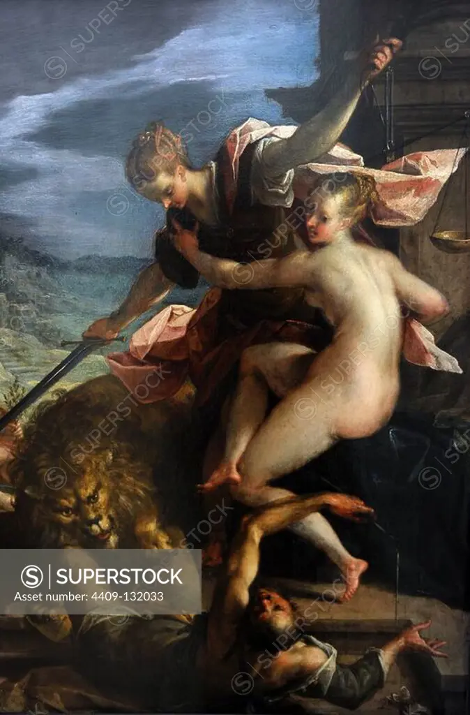 Hans von Aachen (1552-1615). German painter. The Triumph of Truth, 1598. Alte Pinakothek. Munich. Germany.