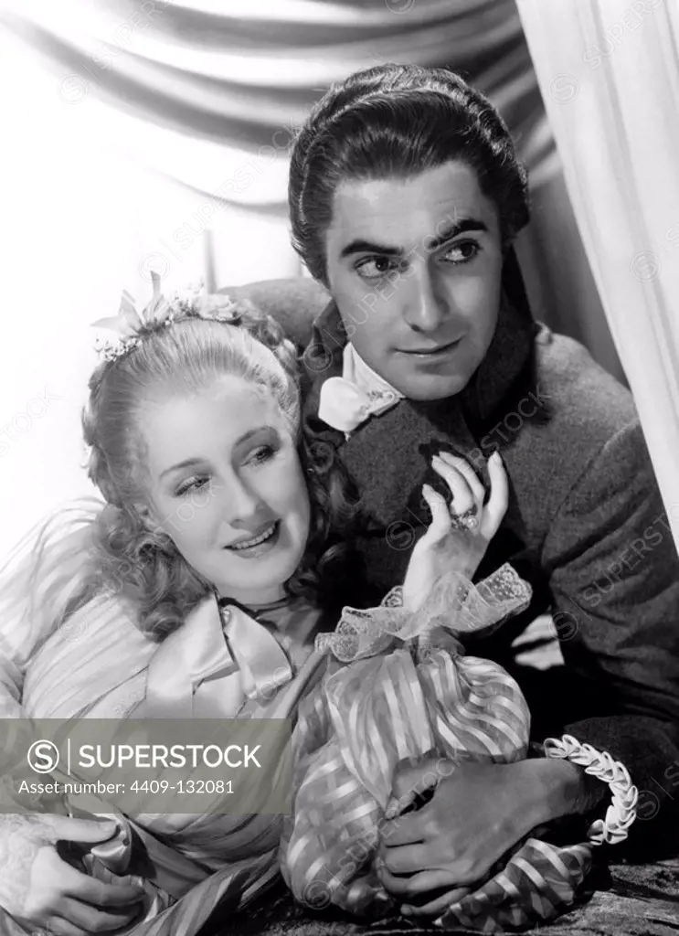 NORMA SHEARER and TYRONE POWER in MARIE ANTOINETTE (1938), directed by W. S. VAN DYKE.