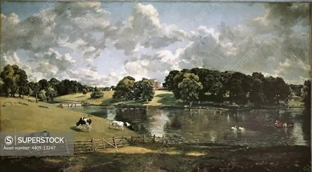 English school. Wivenhoe Park, Essex. Oil on canvas. Washington, National Gallery. Author: CONSTABLE, JOHN. Location: NATIONAL GALLERY, WASHINGTON D. C., USA.