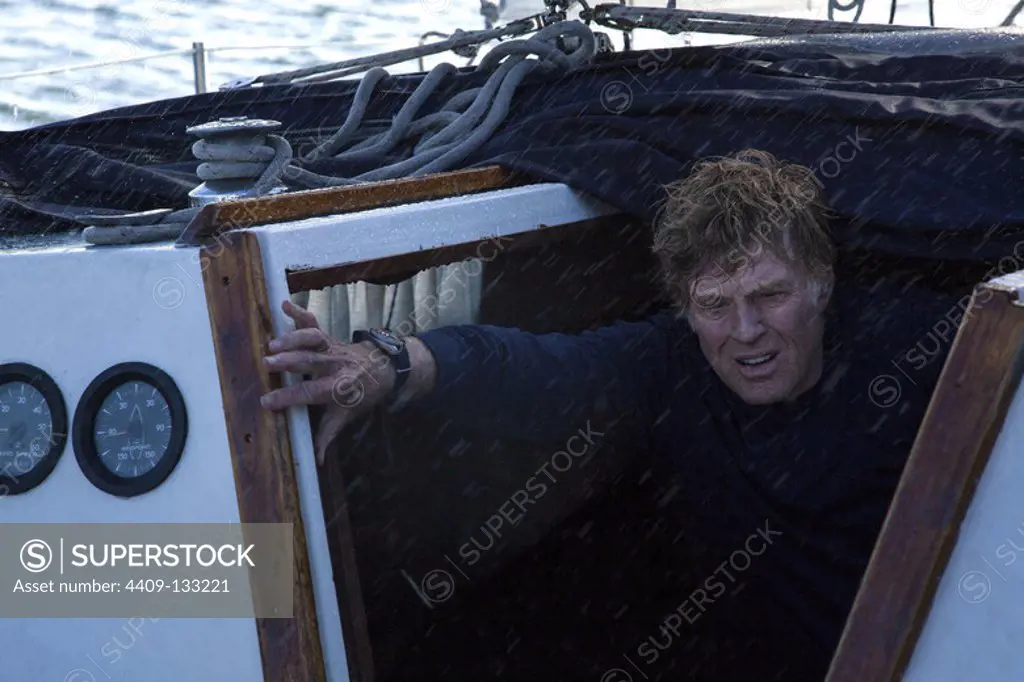 ROBERT REDFORD in ALL IS LOST (2013), directed by J. C. CHANDOR. Copyright: Editorial use only. No merchandising or book covers. This is a publicly distributed handout. Access rights only, no license of copyright provided. Only to be reproduced in conjunction with promotion of this film.