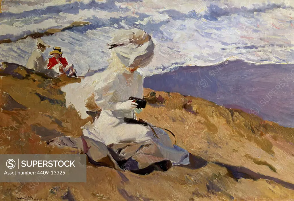 'Snapshot, Biarritz', 1906, Oil on canvas, 62 x 93,5 cm. Author: Joaquin Sorolla. Location: MUSEO SOROLLA. MADRID. SPAIN.