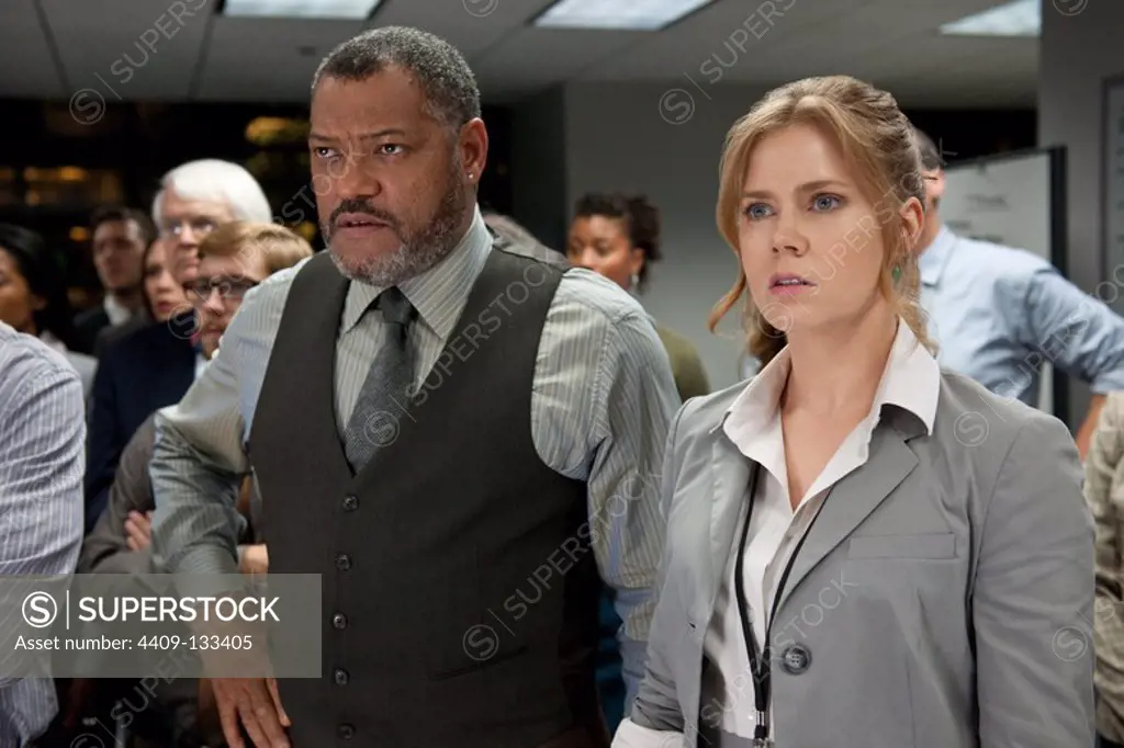 AMY ADAMS and LAURENCE FISHBURNE in MAN OF STEEL (2013), directed by ZACK SNYDER.