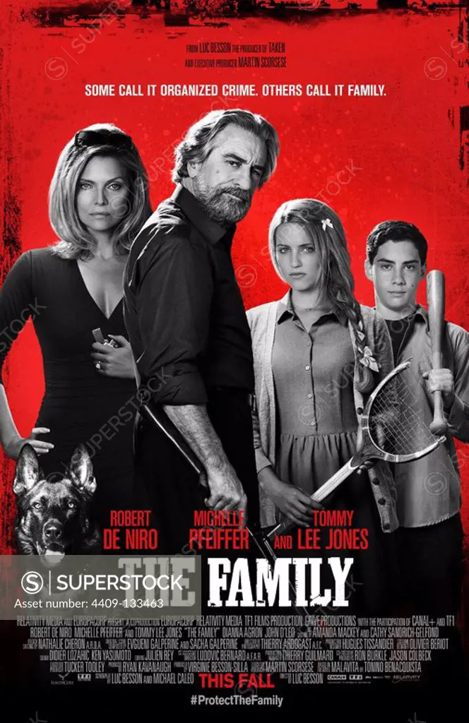 THE FAMILY (2013), directed by LUC BESSON. Copyright: Editorial use only. No merchandising or book covers. This is a publicly distributed handout. Access rights only, no license of copyright provided. Only to be reproduced in conjunction with promotion of this film.