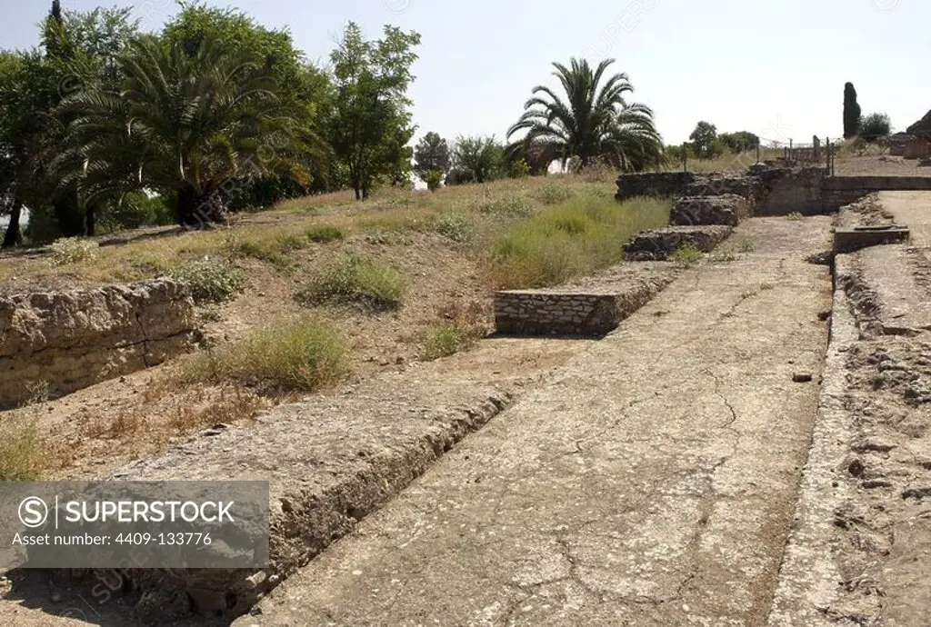 Spain. Italica. Roman city founded c. 206 BC. Andalusia.