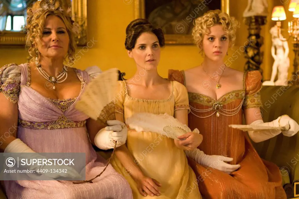 JENNIFER COOLIDGE, KERI RUSSELL and GEORGIA KING in AUSTENLAND (2013), directed by JERUSHA HESS.