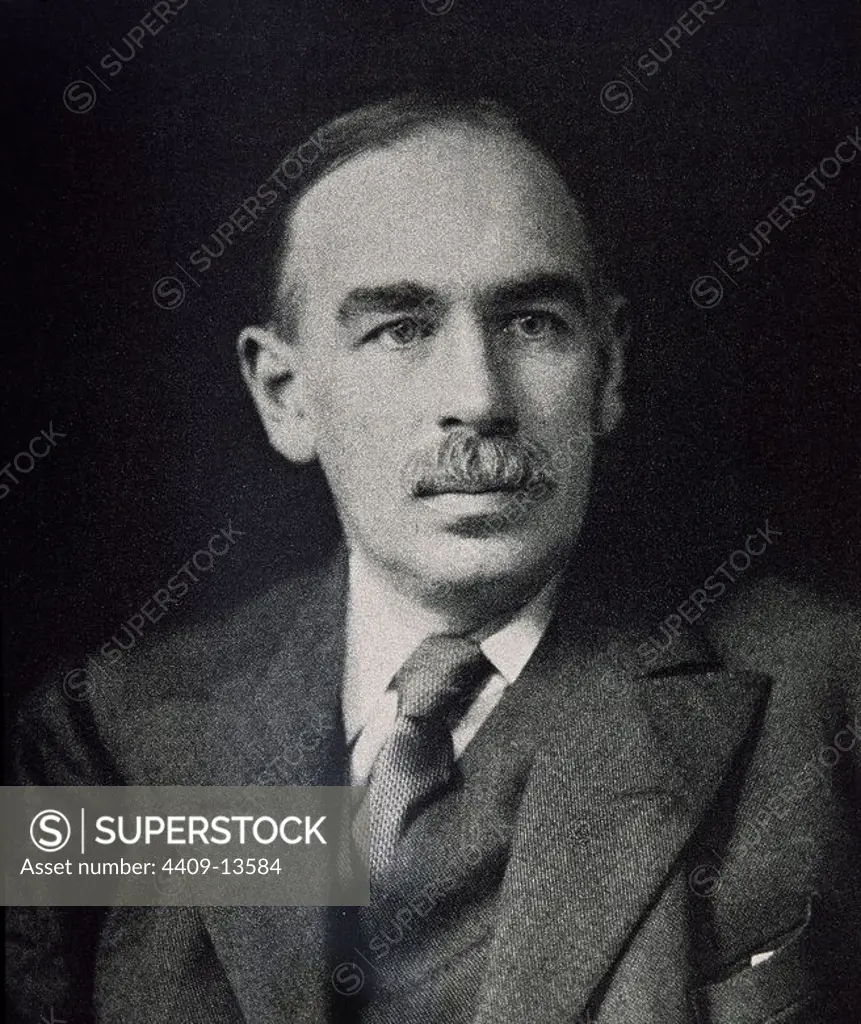 Portrait of John Maynard Keynes, British economist and mathematician.