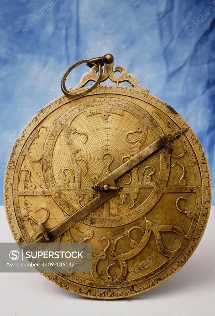 ASTROLABE (NO. 18 OF THE CATALOG OF EXISTING ASTROLABLES IN SPAIN). (EXHIBITION THE SCIENTIFIC LEGACY OF AL-ANDALUS) (LOCATION: INSTITUTO VALENCIA DE DON JUAN).
