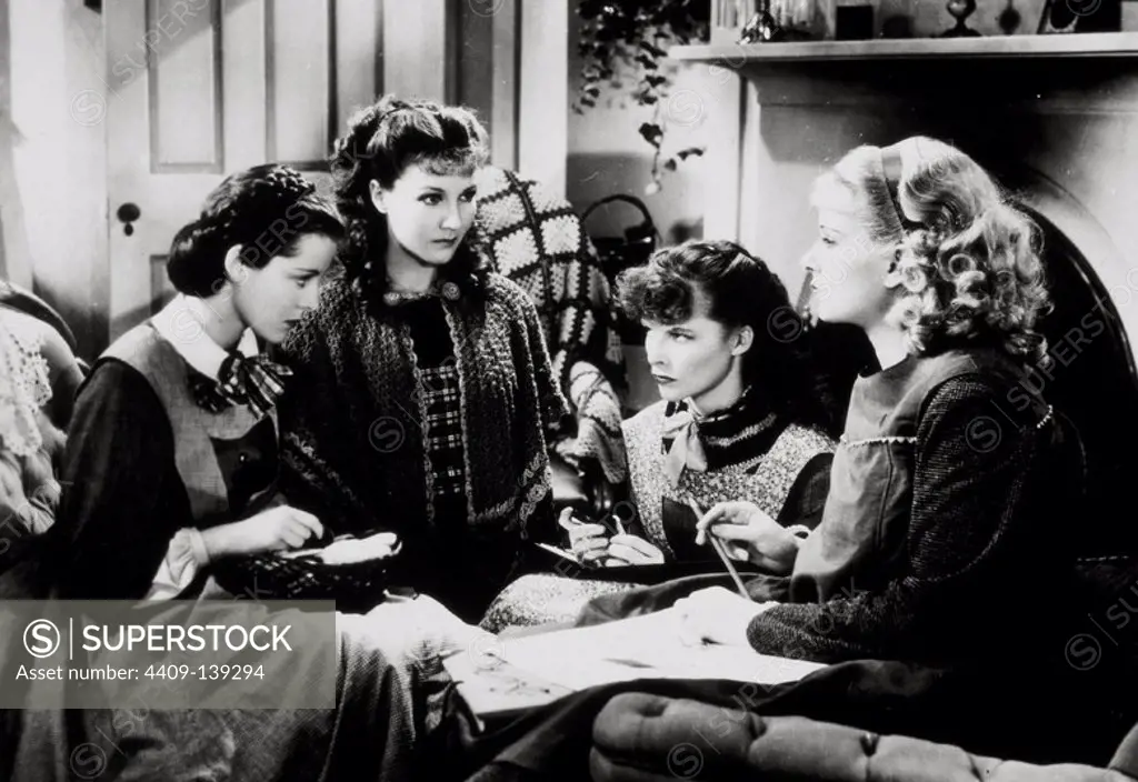 KATHARINE HEPBURN, JEAN PARKER, JOAN BENNETT and FRANCES DEE in LITTLE WOMEN (1933), directed by GEORGE CUKOR.