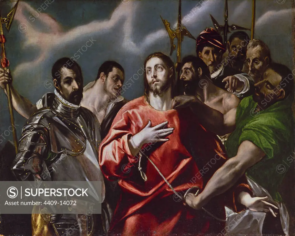 The Disrobing of Christ. Author: EL GRECO. Location: MUSEUM OF FINE ARTS. BUDAPEST. Hungary.