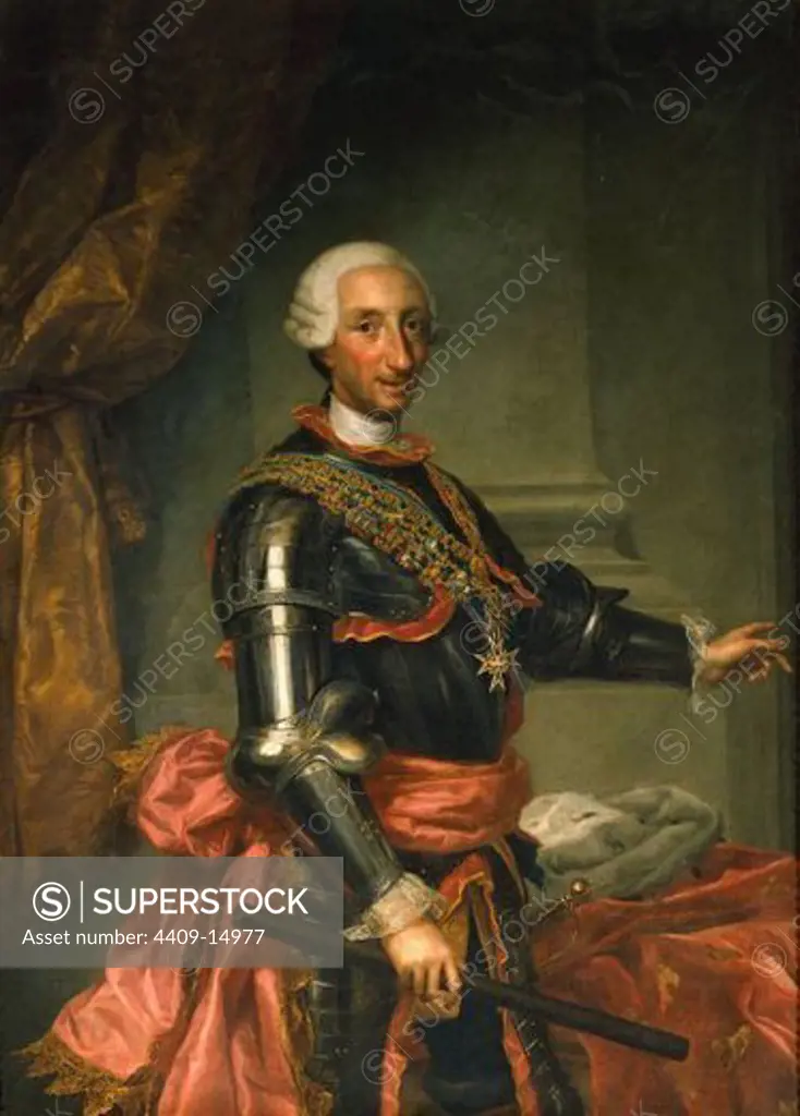 CARLOS III - SIGLO XVIII - PINTURA NEOCLASICA. Author: MENGS ANTON RAFAEL. Location: MINISTERIO DE HACIENDA-COLECCION, MADRID, SPAIN.