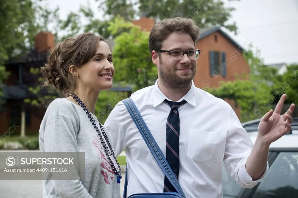 ROSE BYRNE and SETH ROGEN in NEIGHBORS (2014), directed by NICHOLAS STOLLER.