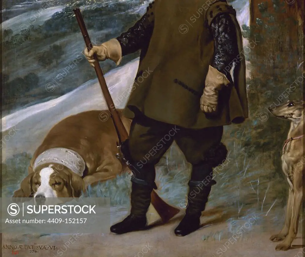 'Prince Baltasar Carlos as a Hunter (detail)', 1635-1636, Oil on canvas, P01189. Author: DIEGO VELAZQUEZ (1599-1660). Location: MUSEO DEL PRADO-PINTURA. MADRID. SPAIN. FELIPE IV HIJO. AUSTRIA BALTASAR CARLOS INFANTE. BALTASAR CARLOS PRINCIPE. ISABEL DE BORBON HIJO.