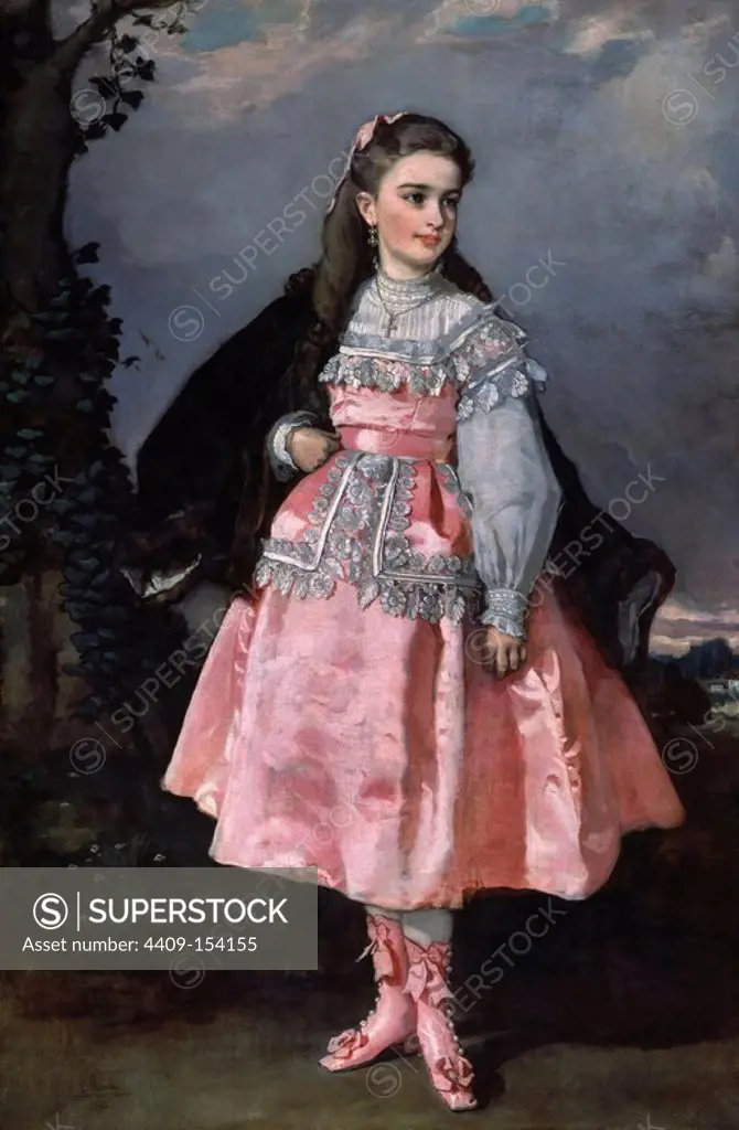 The Countess of Santovenia, Conchita Serrano Dominguez - 1871 - 163x106 cm - oil on canvas. Author: EDUARDO ROSALES GALLINAS. Location: CASON DEL BUEN RETIRO-PINTURA. MADRID. SPAIN.