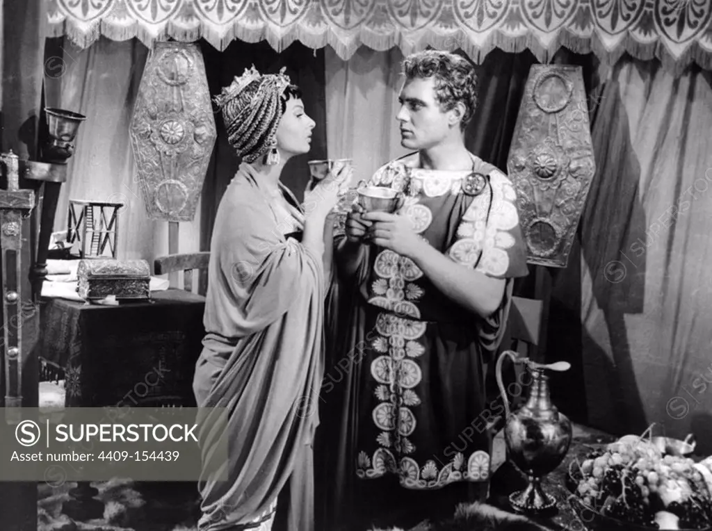 SOPHIA LOREN in TWO NIGHTS WITH CLEOPATRA (1953) -Original title: DUE NOTTI DI CLEOPATRA-, directed by MARIO MATTOLI.