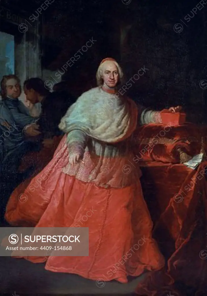 Cardinal Carlos de Borja - 1721 - 248x176 cm - oil on canvas - NP 2882. Author: PROCACCINI ANDREA. Location: MUSEO DEL PRADO-PINTURA, MADRID, SPAIN. Also known as: EL CARDENAL BORGIA.