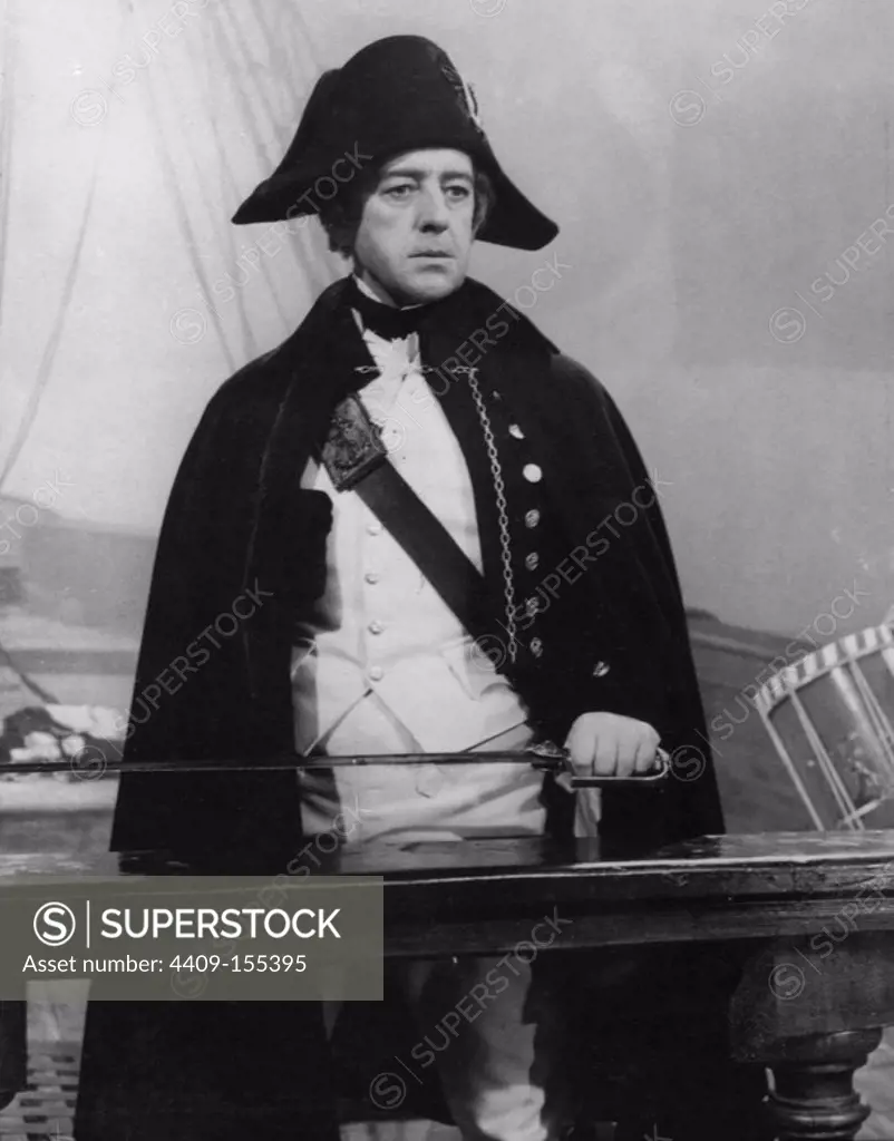 ALEC GUINNESS in DAMN THE DEFIANT! (1962) -Original title: H. M. S. DEFIANT-, directed by LEWIS GILBERT.