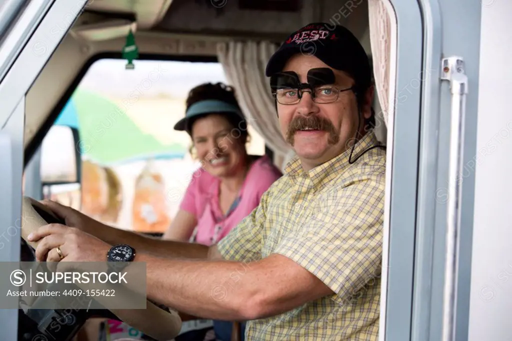 KATHRYN HAHN and NICK OFFERMAN in WE'RE THE MILLERS (2013), directed by RAWSON MARSHALL THURBER.