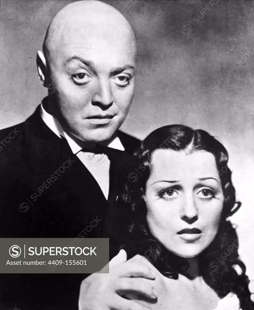 PETER LORRE and FRANCES DRAKE in MAD LOVE (1935), directed by KARL FREUND.