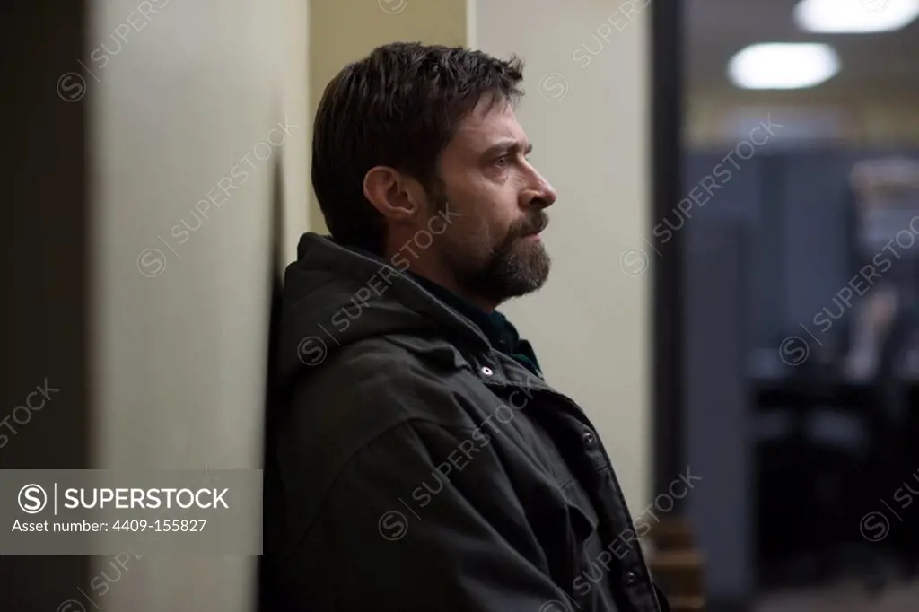 HUGH JACKMAN in PRISIONERS (2013) -Original title: PRISONERS-, directed by DENIS VILLENEUVE. Copyright: Editorial use only. No merchandising or book covers. This is a publicly distributed handout. Access rights only, no license of copyright provided. Only to be reproduced in conjunction with promotion of this film.