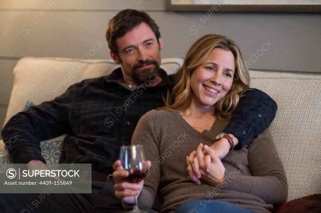 MARIA BELLO and HUGH JACKMAN in PRISIONERS (2013) -Original title: PRISONERS-, directed by DENIS VILLENEUVE. Copyright: Editorial use only. No merchandising or book covers. This is a publicly distributed handout. Access rights only, no license of copyright provided. Only to be reproduced in conjunction with promotion of this film.