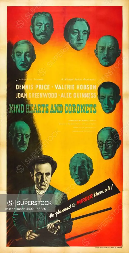 KIND HEARTS AND CORONETS (1949), directed by ROBERT HAMER.
