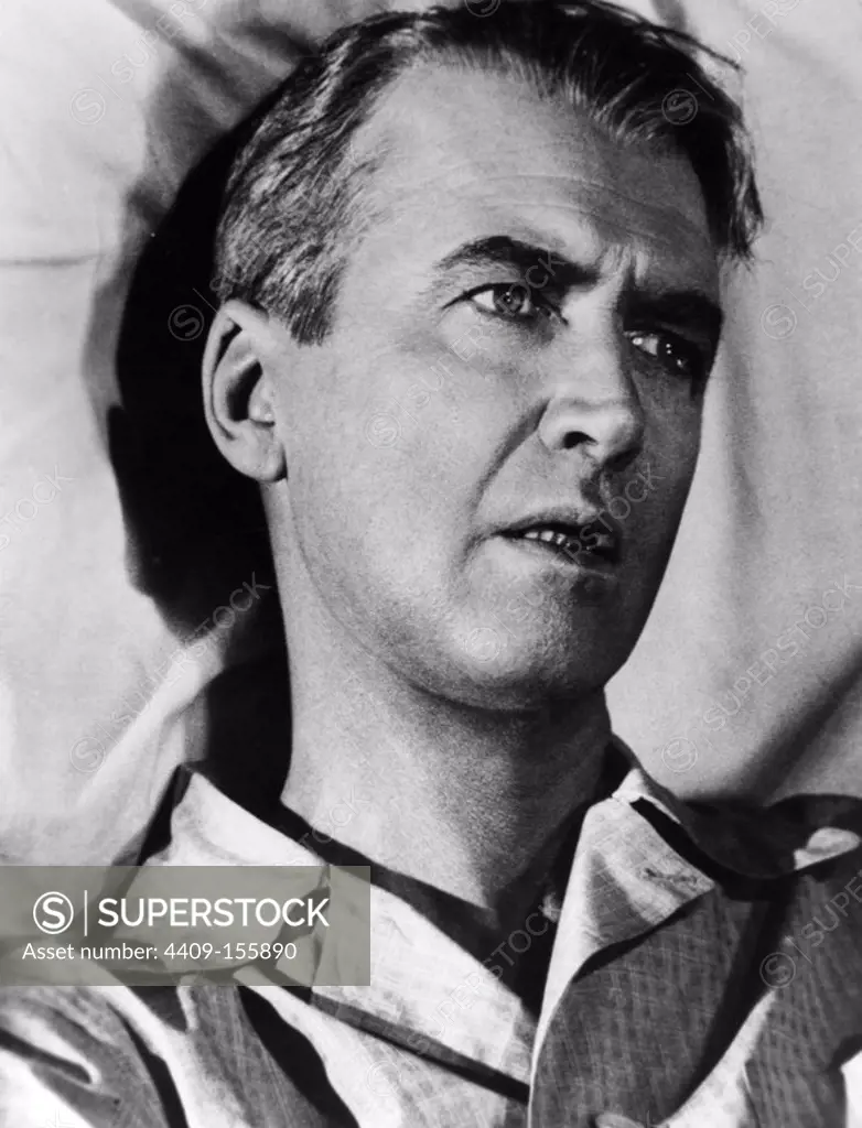 JAMES STEWART in VERTIGO (1958), directed by ALFRED HITCHCOCK.