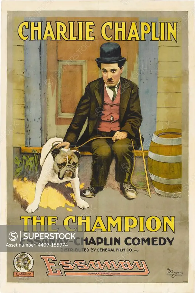 CHARLIE CHAPLIN in THE CHAMPION (1915), directed by CHARLIE CHAPLIN.