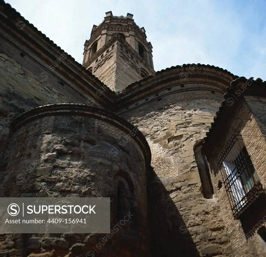 Spain. Monzon. Co-cathedral of Our Lady of Romeral. 12th-13th centuries. Apse.