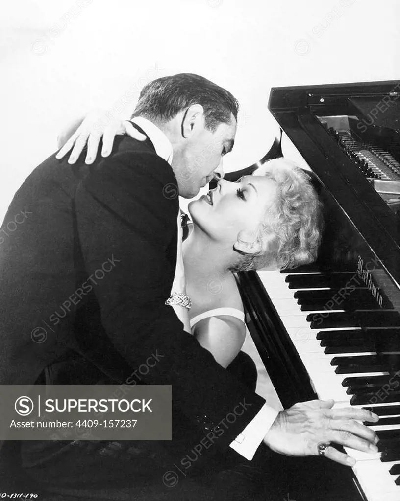 KIM NOVAK and TYRONE POWER in THE EDDY DUCHIN STORY (1956), directed by GEORGE SIDNEY.