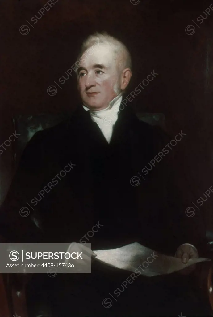 GEORGE STEPHENSON (1781/1848) INVENTOR OF THE LOCOMOTIVE.