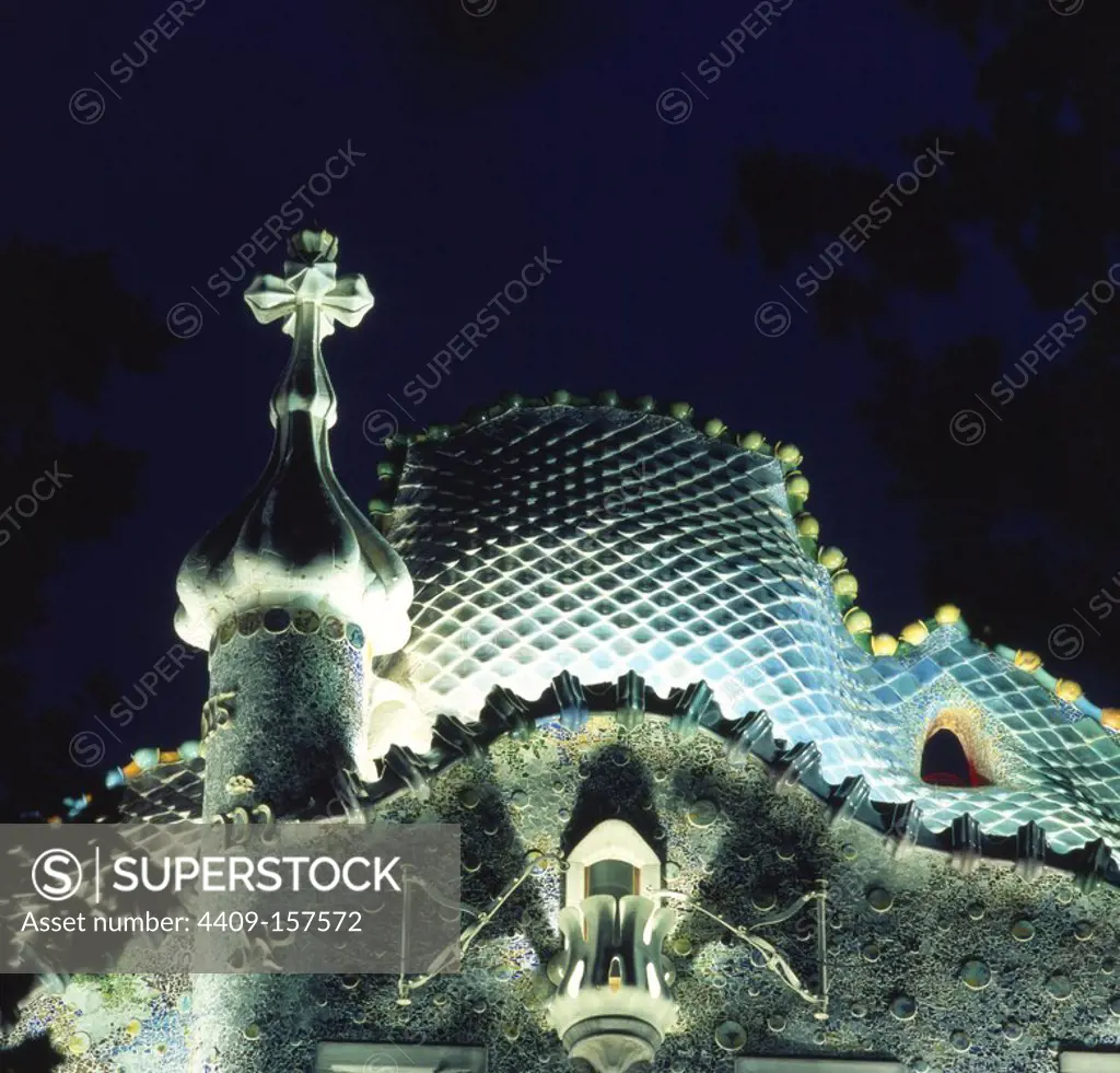 Casa Batllo, Barcelona, Spain. Author: ANTONI GAUDI.