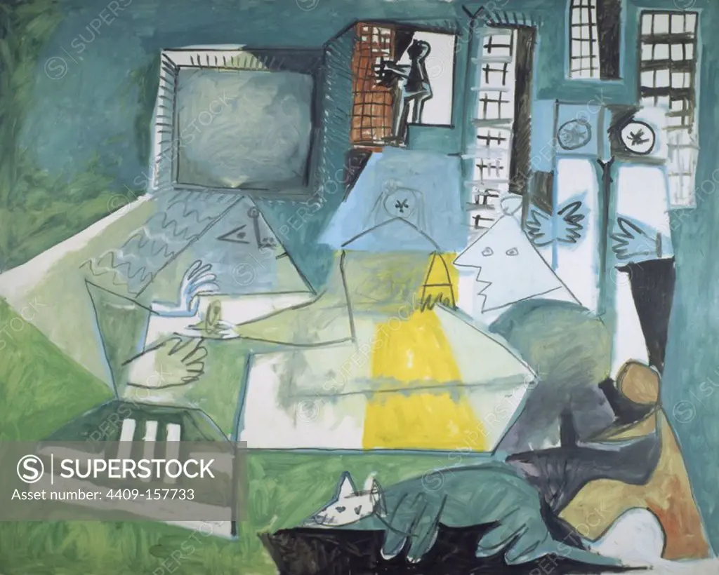 Pablo Picasso / 'Las Meninas', 1957, Oil and charcoal on canvas, 129 x 161 cm, MPB 70.460. Museum: Museu Picasso, Barcelona.