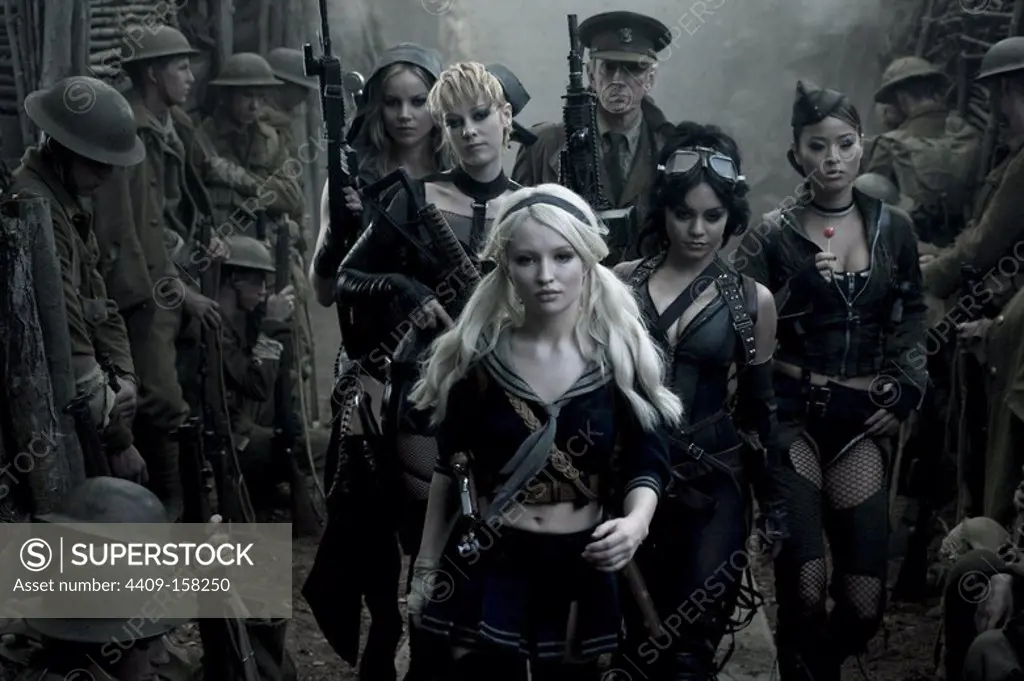EMILY BROWNING, JENA MALONE, VANESSA HUDGENS and ABBIE CORNISH in SUCKER PUNCH (2011), directed by ZACK SNYDER.
