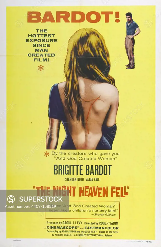 THE NIGHT HEAVEN FELL (1958) -Original title: LES BIJOUTIERS DU CLAIR DE LUNE-, directed by ROGER VADIM.