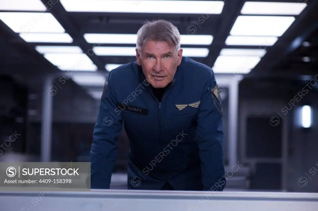 HARRISON FORD in ENDER'S GAME (2013), directed by GAVIN HOOD. Copyright: Editorial use only. No merchandising or book covers. This is a publicly distributed handout. Access rights only, no license of copyright provided. Only to be reproduced in conjunction with promotion of this film.