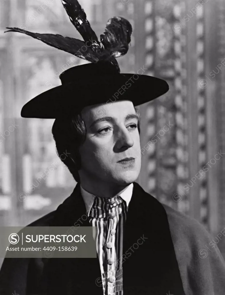 ALEC GUINNESS in KIND HEARTS AND CORONETS (1949), directed by ROBERT HAMER.