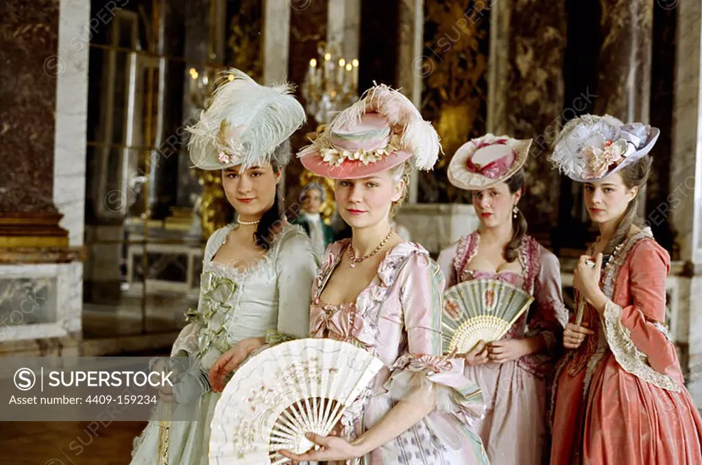 KIRSTEN DUNST and MARY NIGHY in MARIE ANTOINETTE (2006), directed by SOFIA COPPOLA.