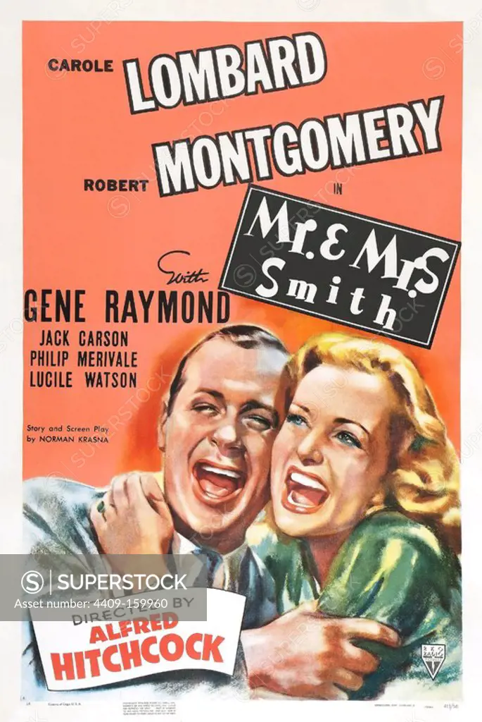 MR. & MRS. SMITH (1941), directed by ALFRED HITCHCOCK.