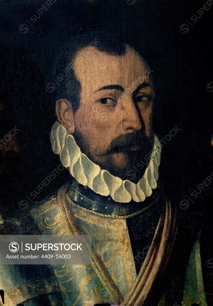 ALVARO DE BAZAN ALMIRANTE ESPANOL (1526-1588) - SIGLO XVI. Author: ANONYMOUS. Location: PRIVATE COLLECTION. MADRID. SPAIN. XXX. ALVARO DE BAZAN. MARQUES DE SANTA CRUZ.