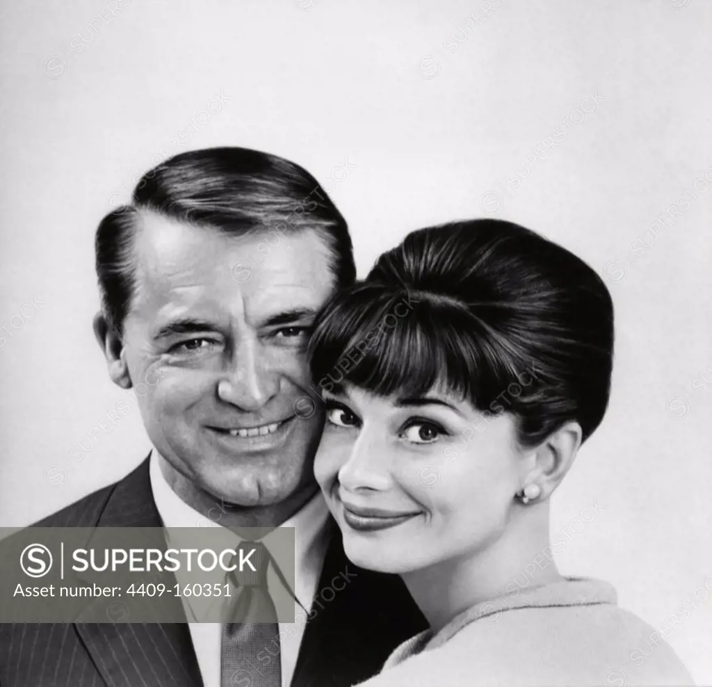 CARY GRANT and AUDREY HEPBURN in CHARADE (1963), directed by STANLEY DONEN.