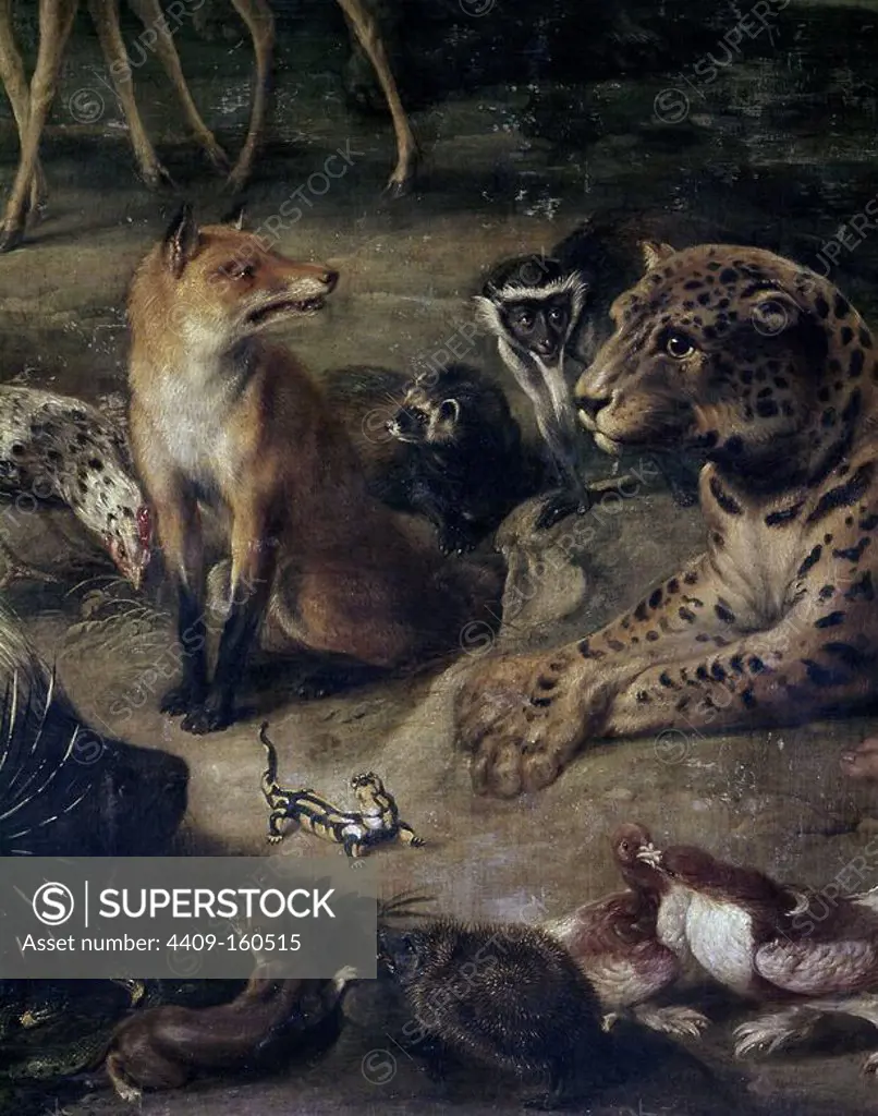 'Orpheus and the Animals (detail)', Middle 17th century, Oil on canvas, P01844. Author: FRANS SNYDERS. Location: MUSEO DEL PRADO-PINTURA. MADRID. SPAIN.