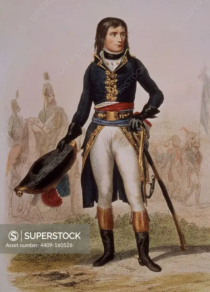 EL GENERAL BONAPARTE 1769/1821. Location: PRIVATE COLLECTION. France. NAPOLEON BONAPARTE (1769-1821) NAPOLEON I.