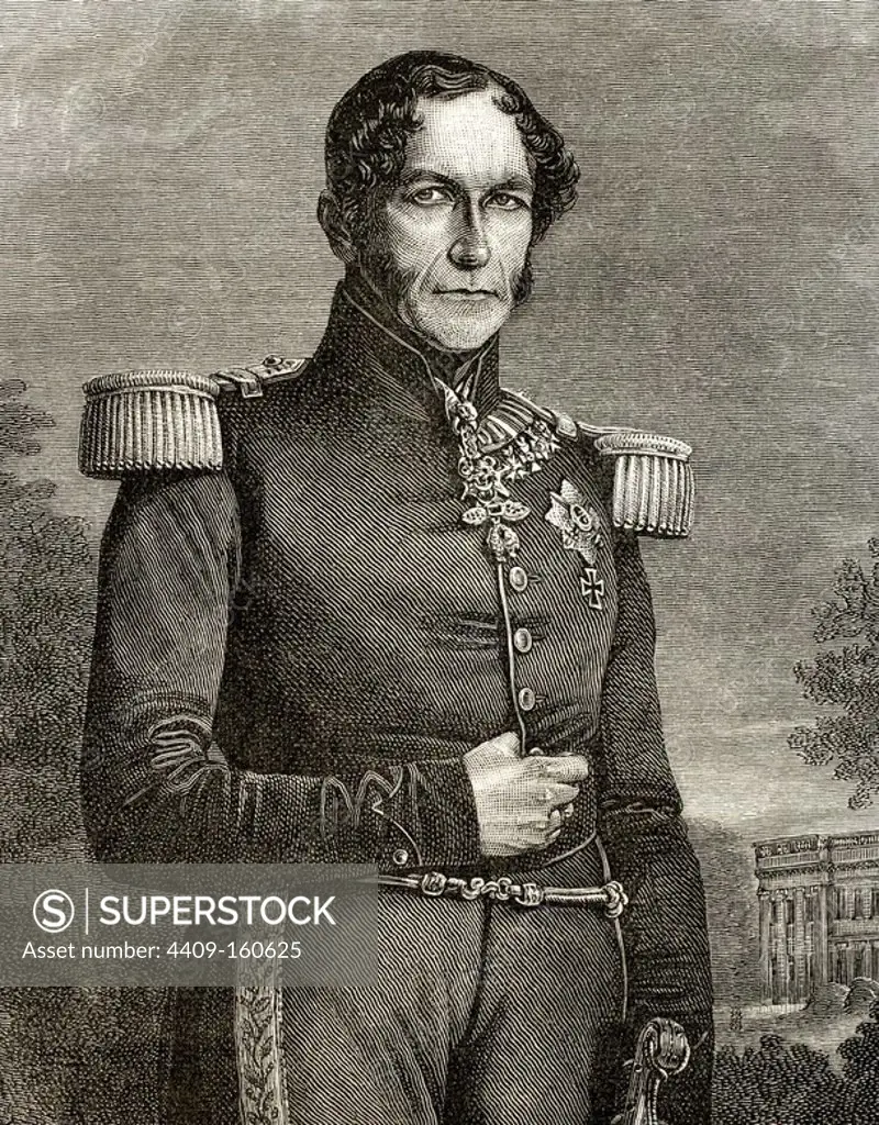 Leopold I (1790-1865). King of Belgium (1831-1865). Engraving in Universal History, 1885.