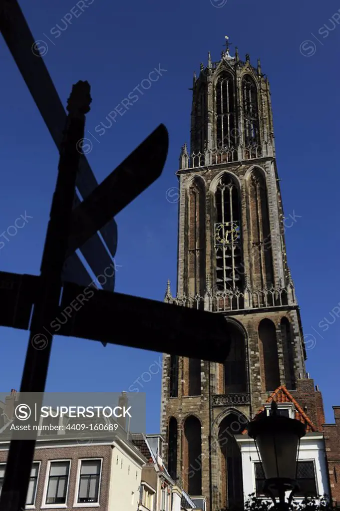 Netherlands. Utrecht. Tower of the Cathedral of Saint Martin. 1321-1382. Built by John of Hainaut.