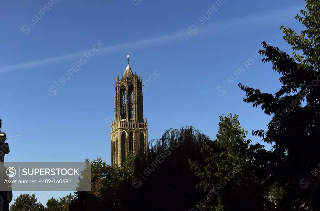 Netherlands. Utrecht. Tower of the Cathedral of Saint Martin. 1321-1382. Built by John of Hainaut.