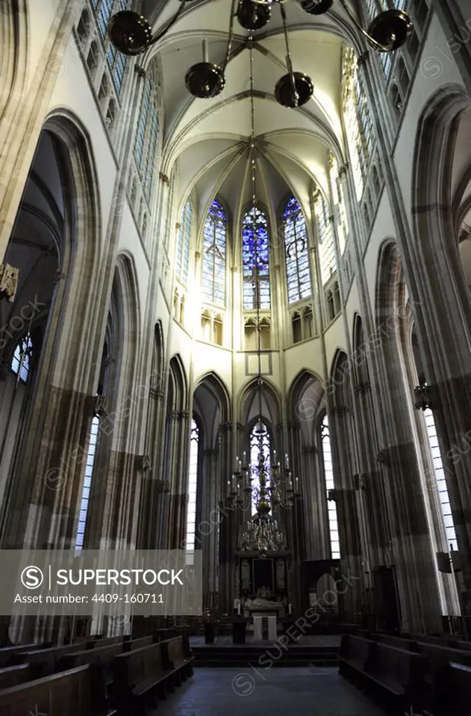 Netherlands. Utrecht. St. Martin's Cathedral. Middle Ages. French Gothic. Protestant church since 1580. Inside.